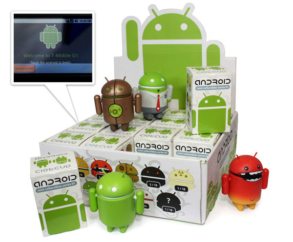 ANDROID DROID Whoogle the Owl robot logo Sticker 2.5" Google andrew bell 