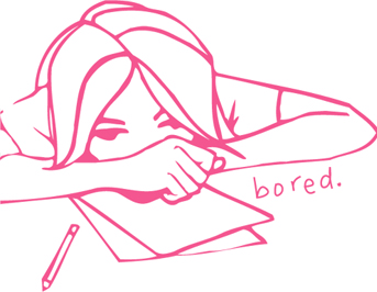 Bored Frustrated Pink